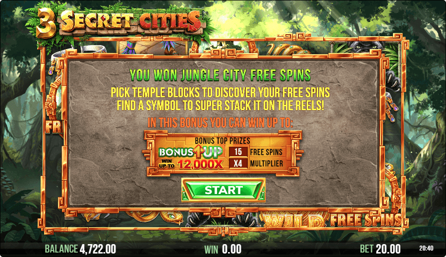3 Secret Cities Free Spins