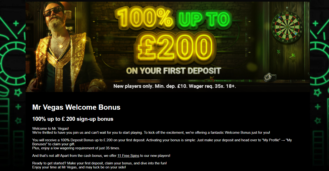 mr vegas welcome offer