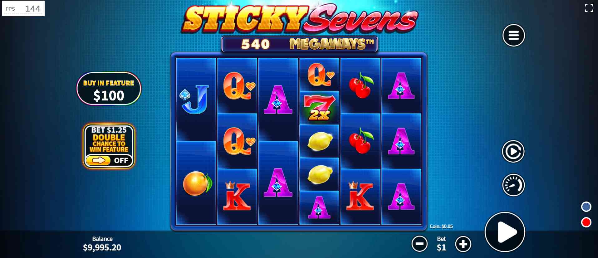 Sticky Sevens Megaways Gameplay-compressed