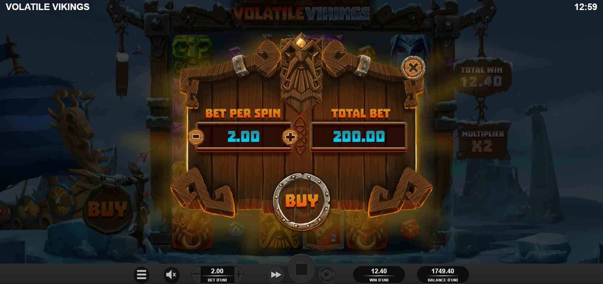 Volatile Vikings Bonus Buy