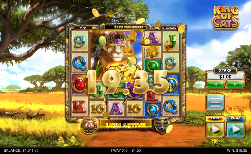 King of Cats Megaways Big Win