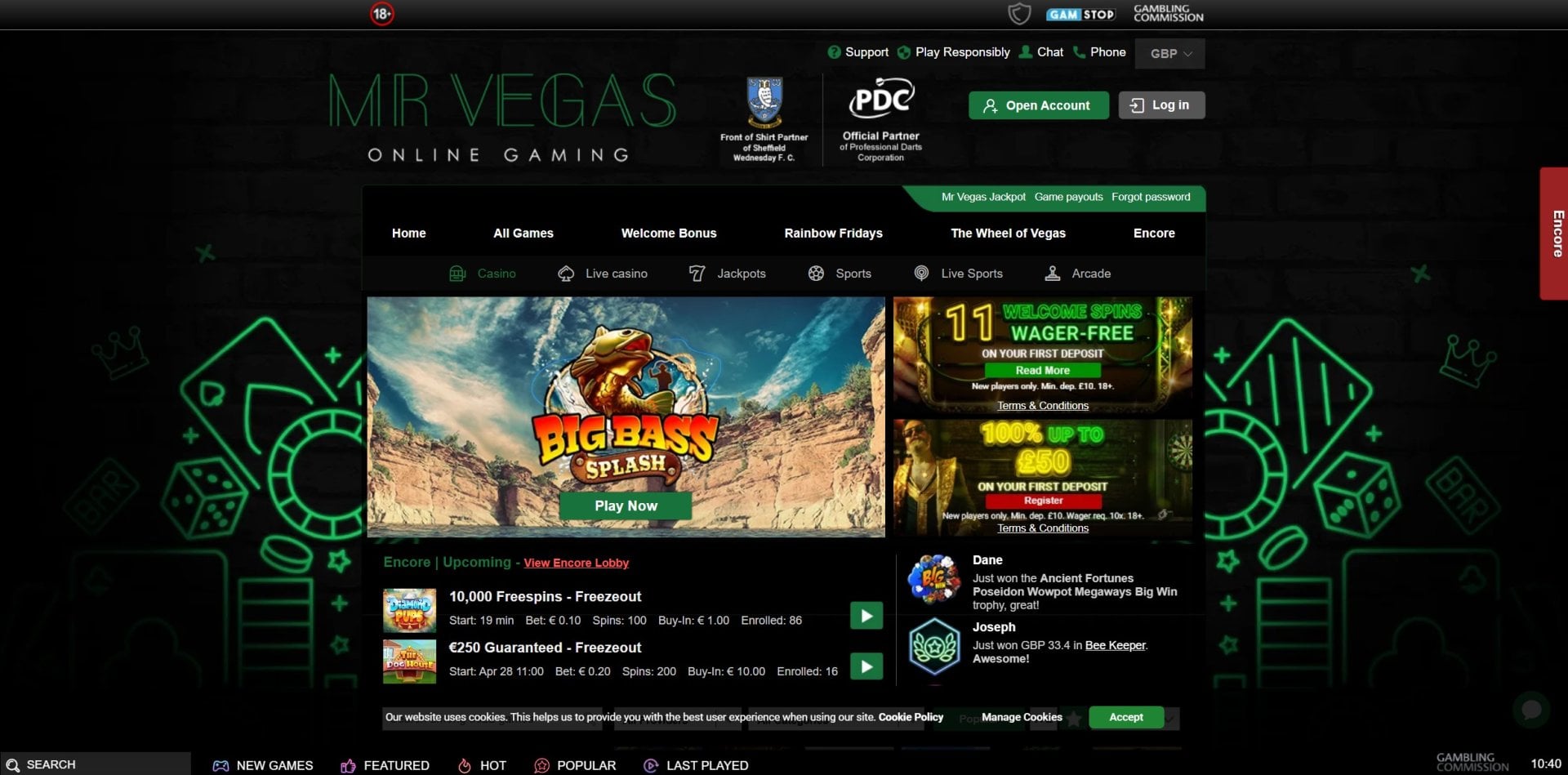 Mr Vegas 2026 Homepage