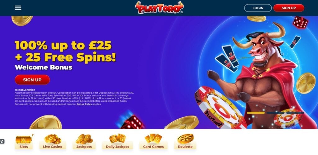PlayToro Welcome Bonus