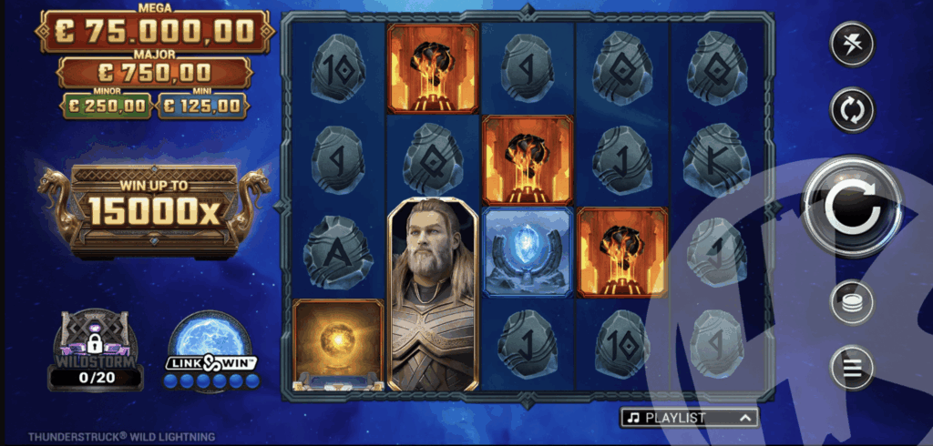 Thunderstruck Wild Lightning Base Game