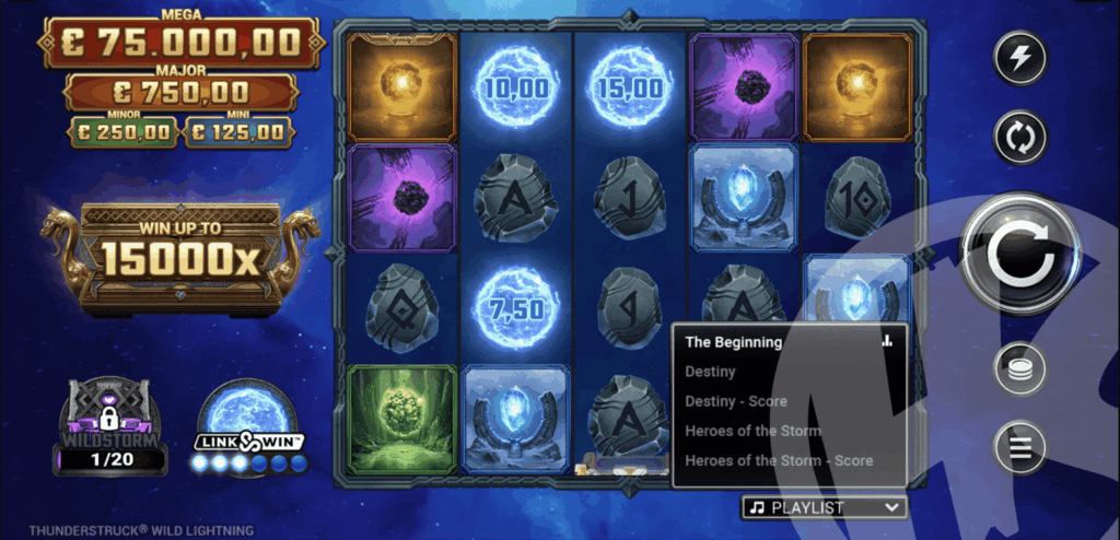 Thunderstruck Wild Lightning Playlist Feature