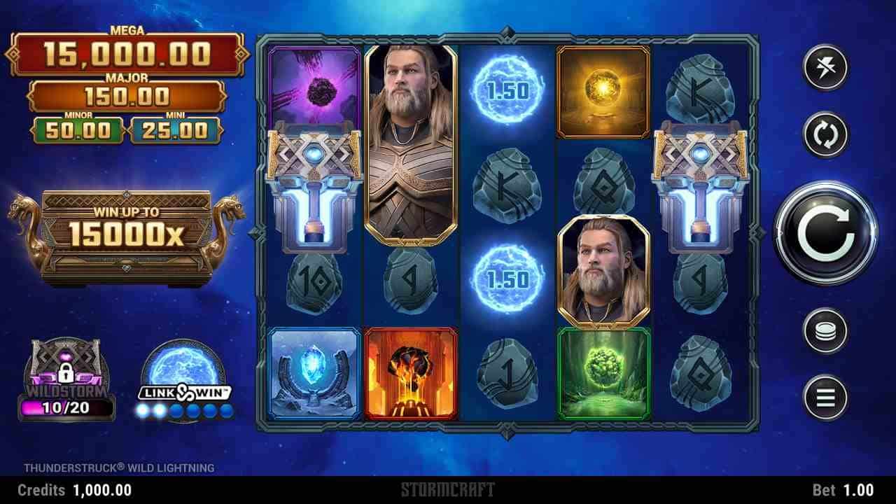 Thunderstruck Wild Lightning Slot The Base Game