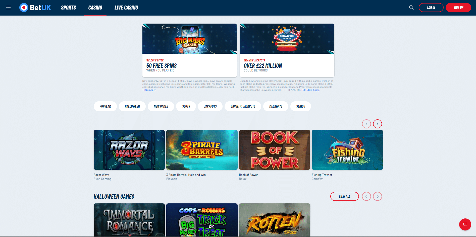 betuk casino homepage