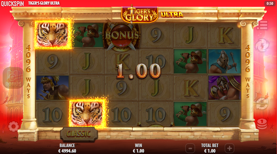 Tiger's Glory Ultra Big Win