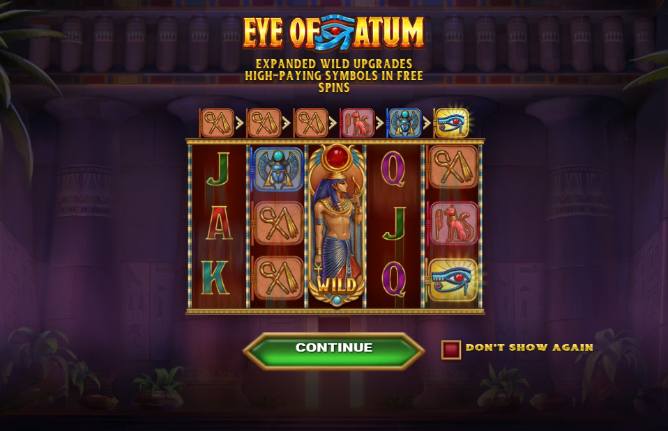 Eye of Atum Welcome Page