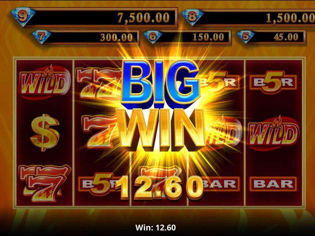 9 Blazing Diamonds WOWPOT Big Win