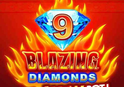 9 Blazing Diamond WowPot Slot Logo