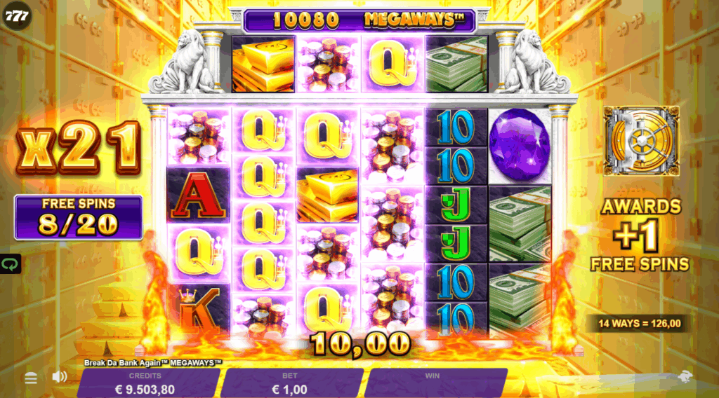 Break Da Bank Again Megaways Hot Mode