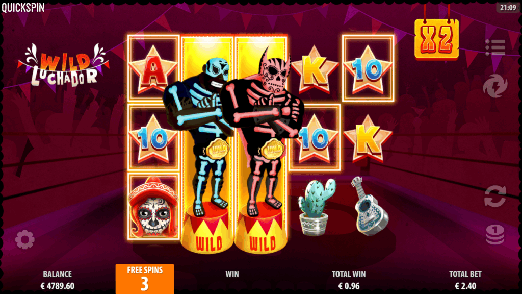 Dead Slam Free Spins on Wild Luchador