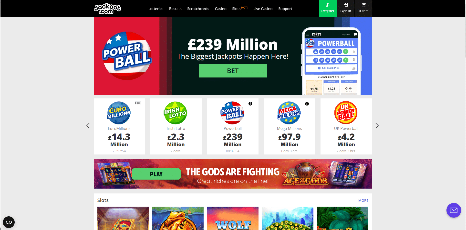 Jackpot.com home