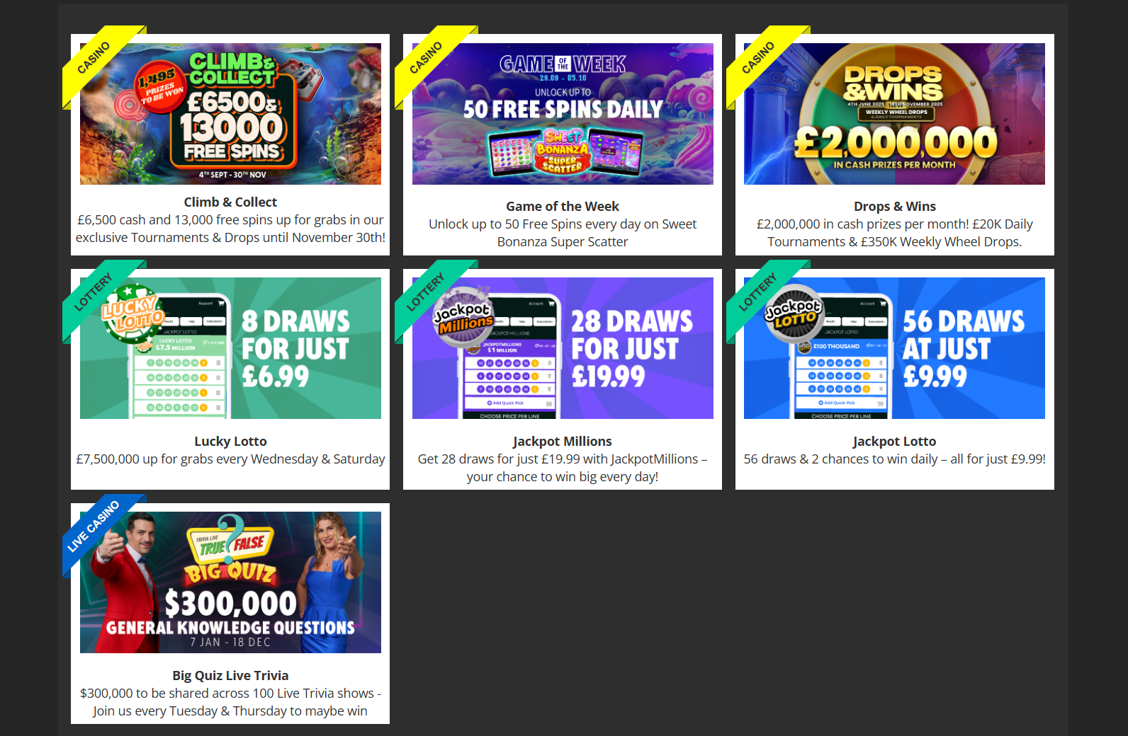 jackpot.com ongoing promotions