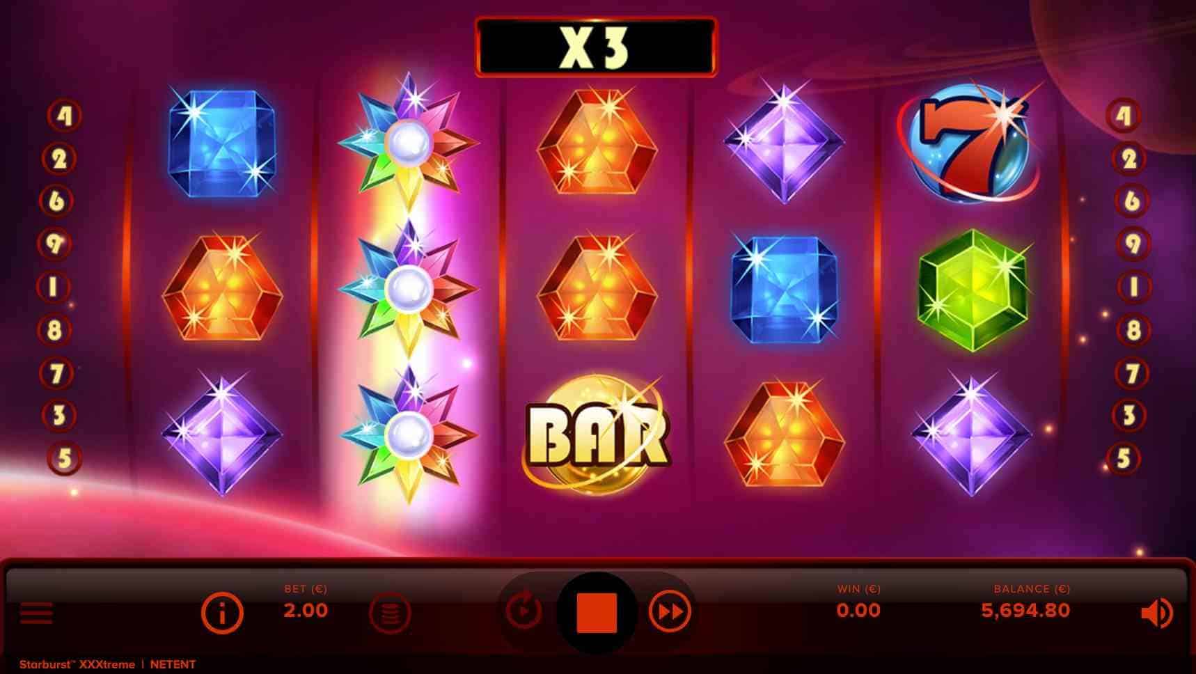 Starburst XXXtreme Slot Features