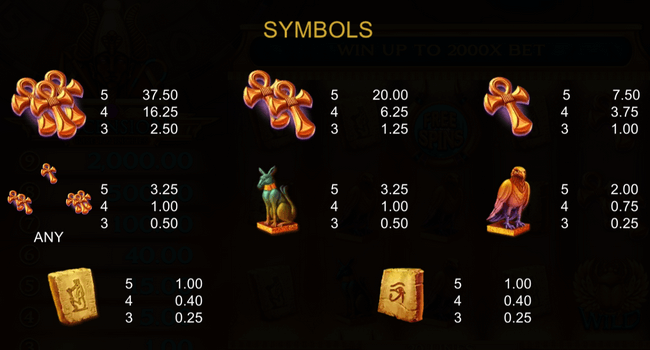 Ascension Rise To Riches Pay Table