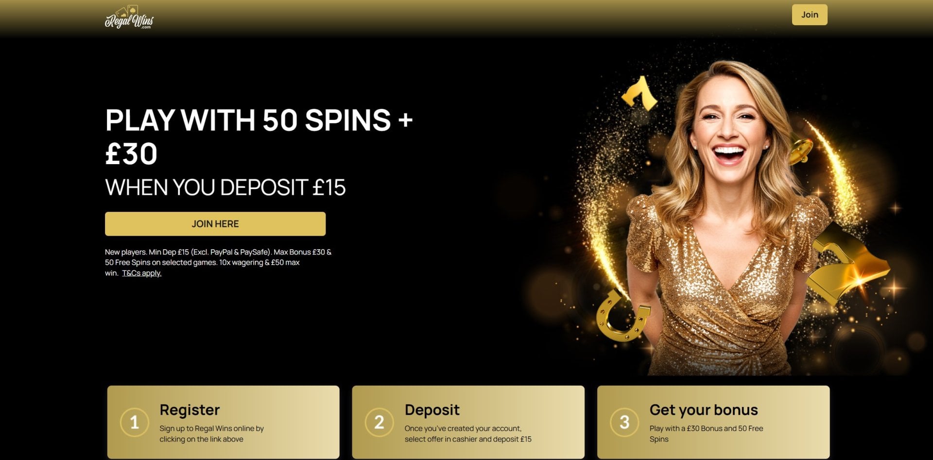 Regal Wins Welcome Bonus 