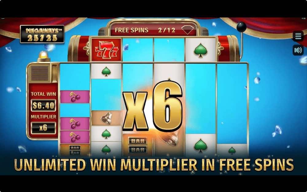 4 Diamond Blues Megaways Multiplier