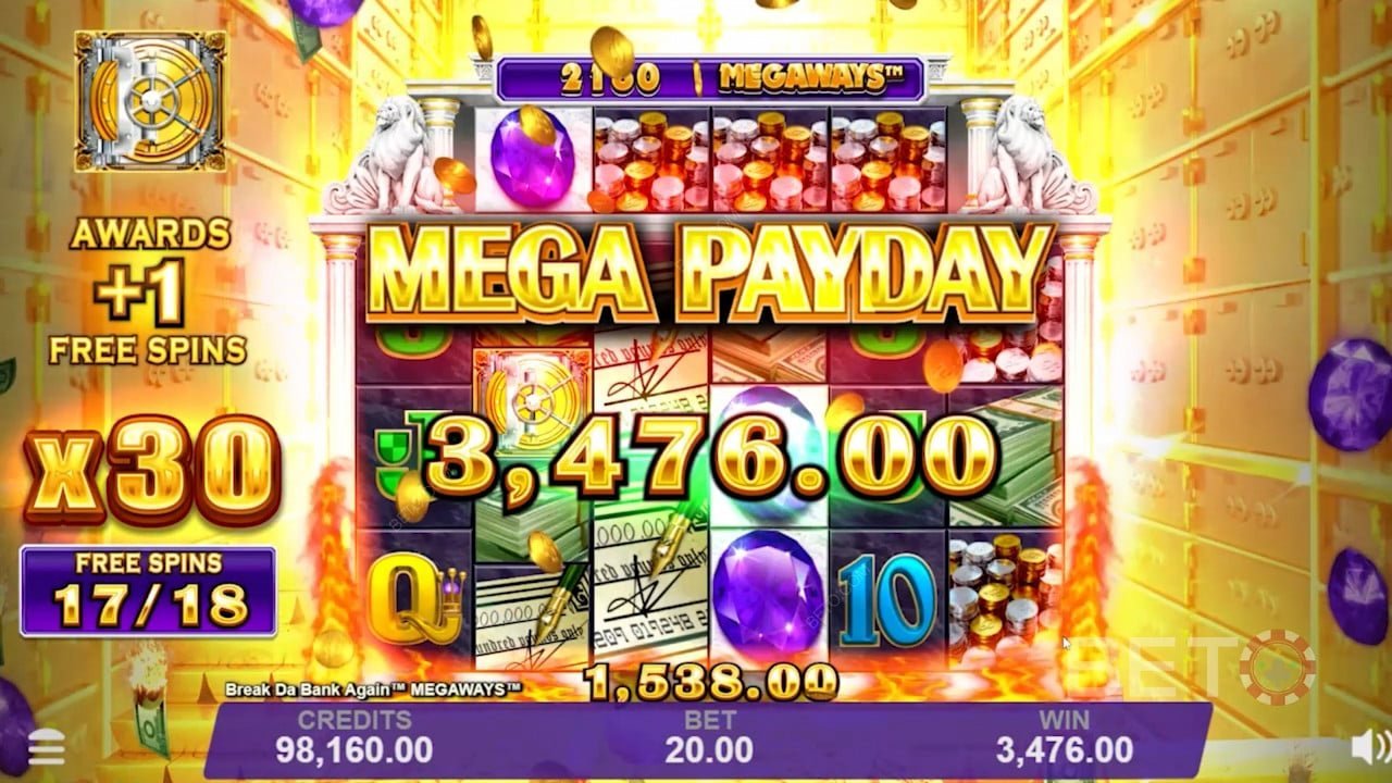 Break da Bank Again Megaways Big Win