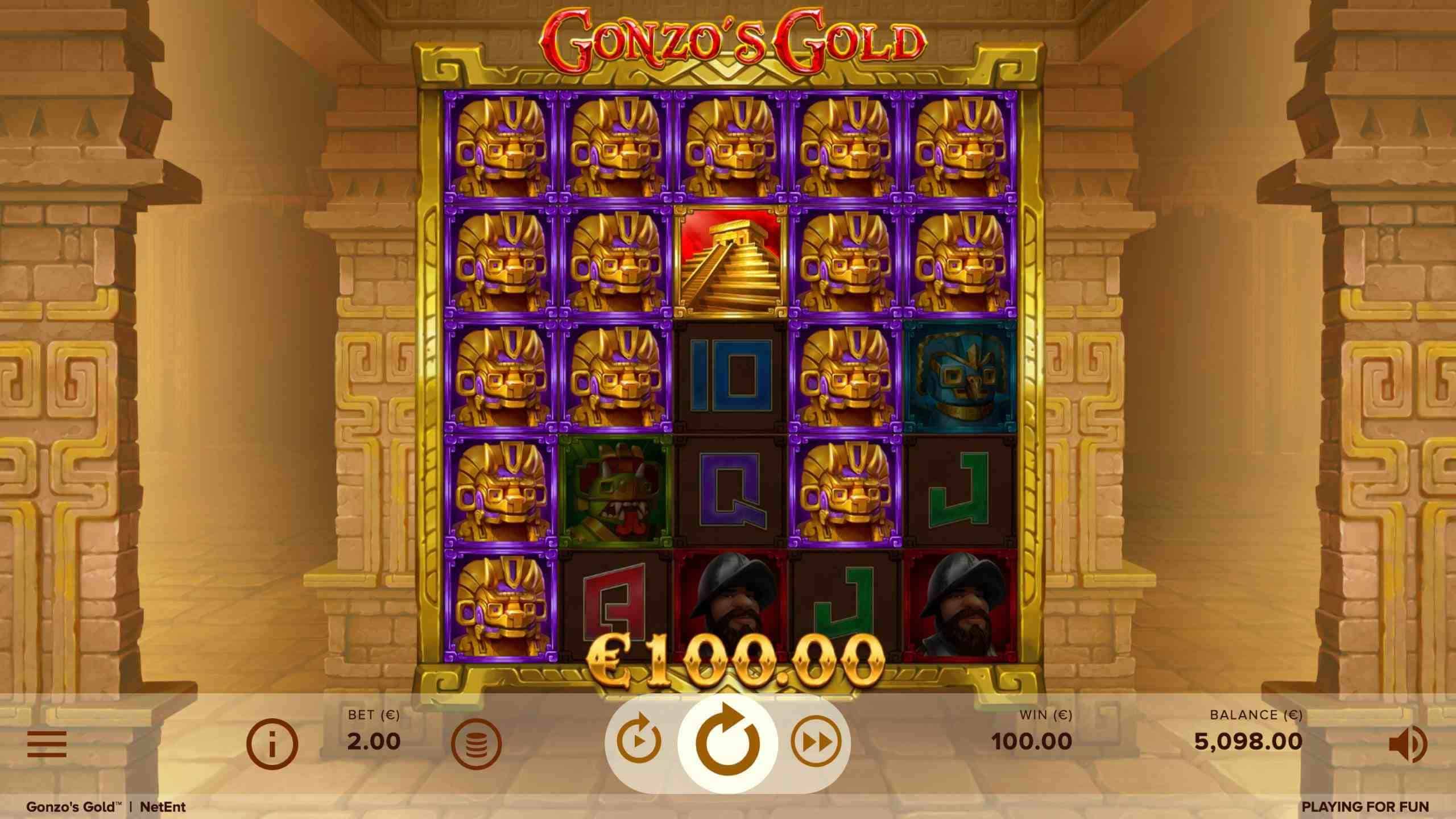 Gonzo's Gold Slot Base Game