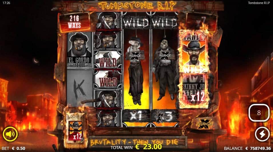 Tombstone RIP Boothill Free Spins