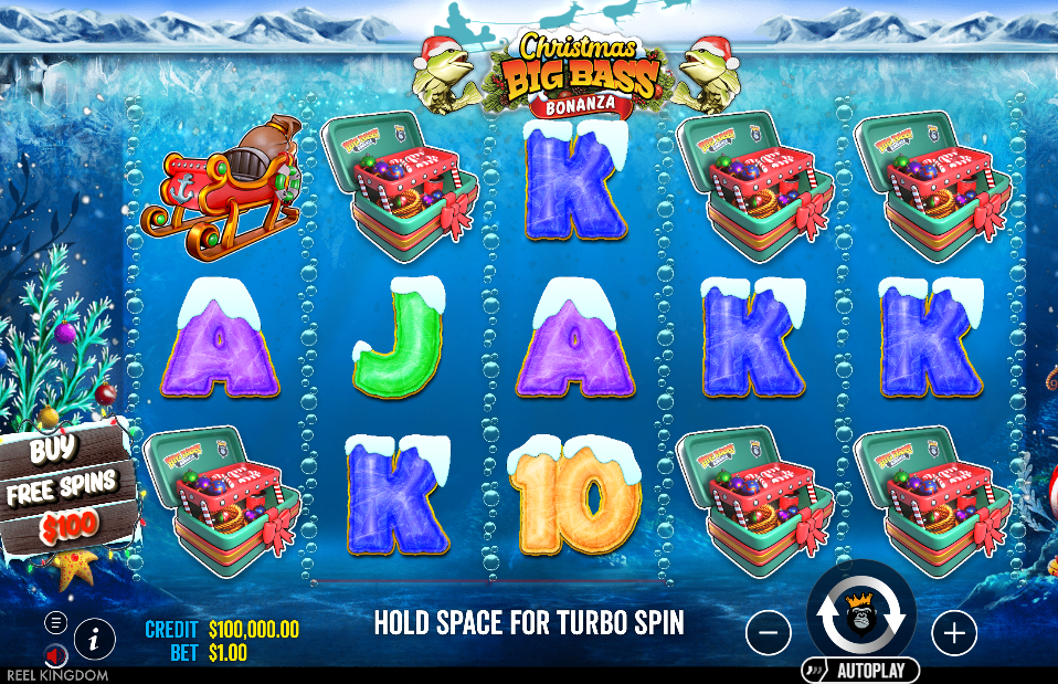 Christmas Big Bass Bonanza Base Game