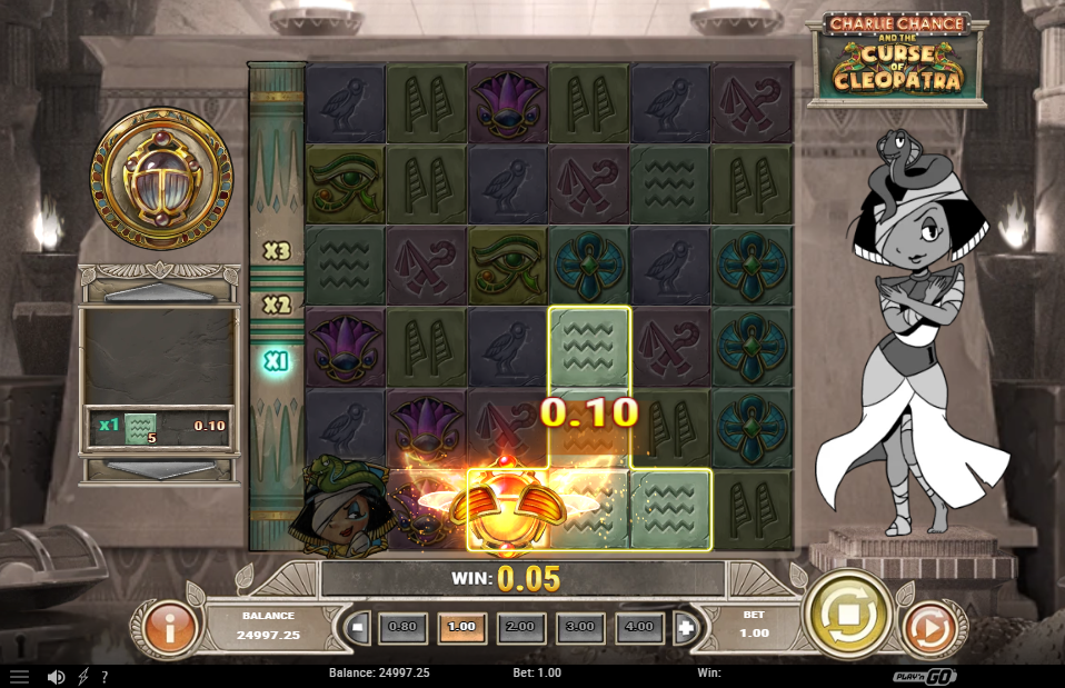 Charlie Chance and the Curse of Cleopatra Big Win