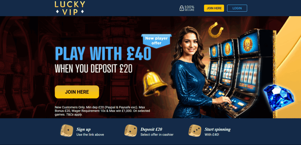 lucky vip welcome offer