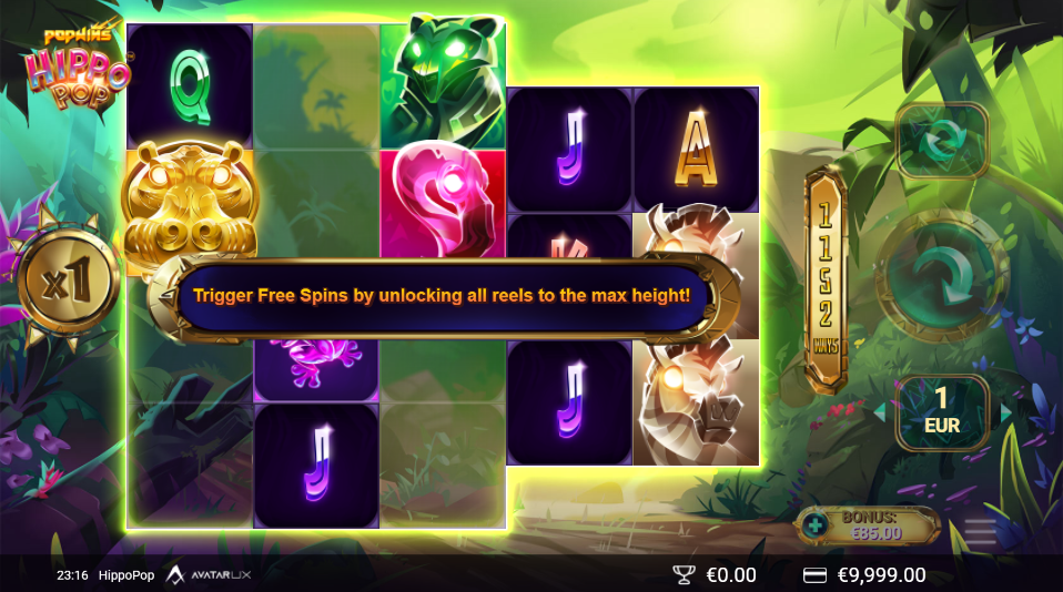 Hippopop Free Spins
