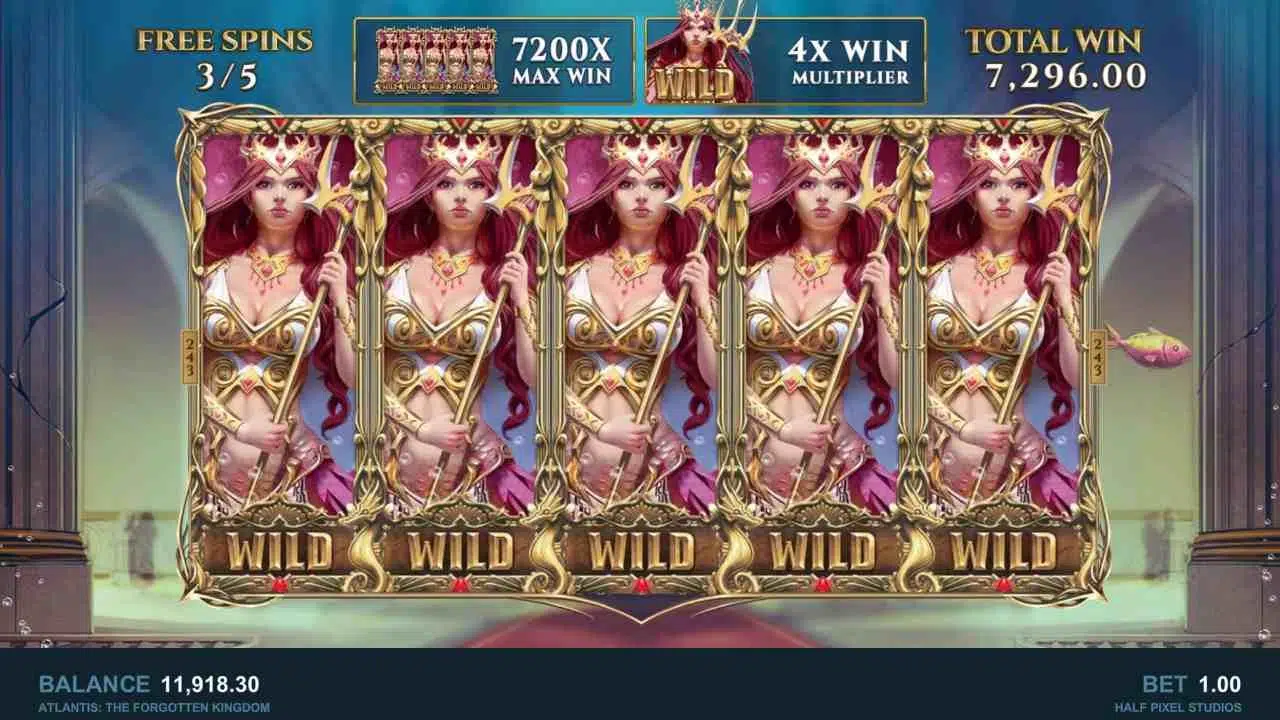 Atlantis The Forgotten Kingdom Free Spins