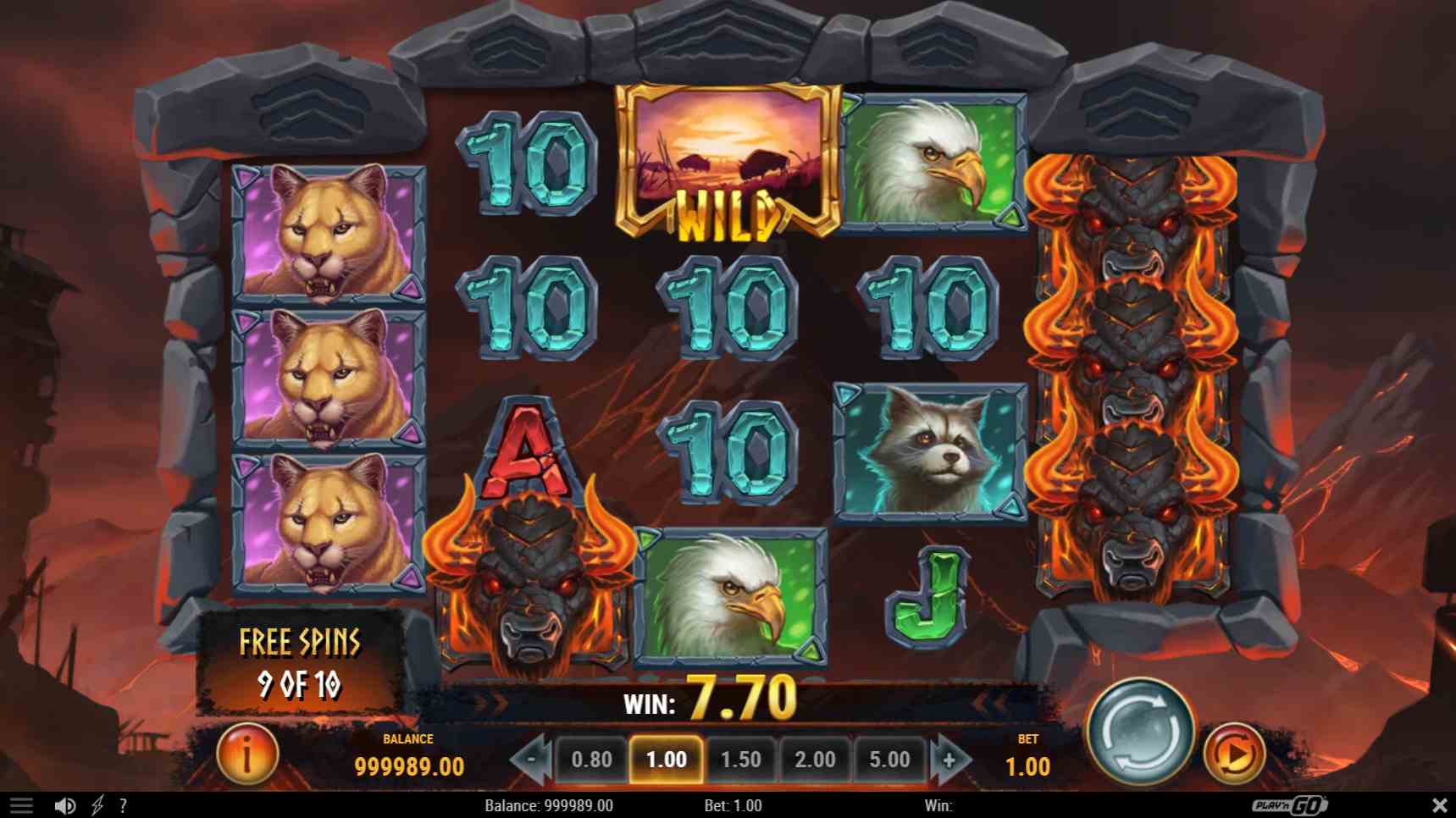 Beasts of Fire Free Spins
