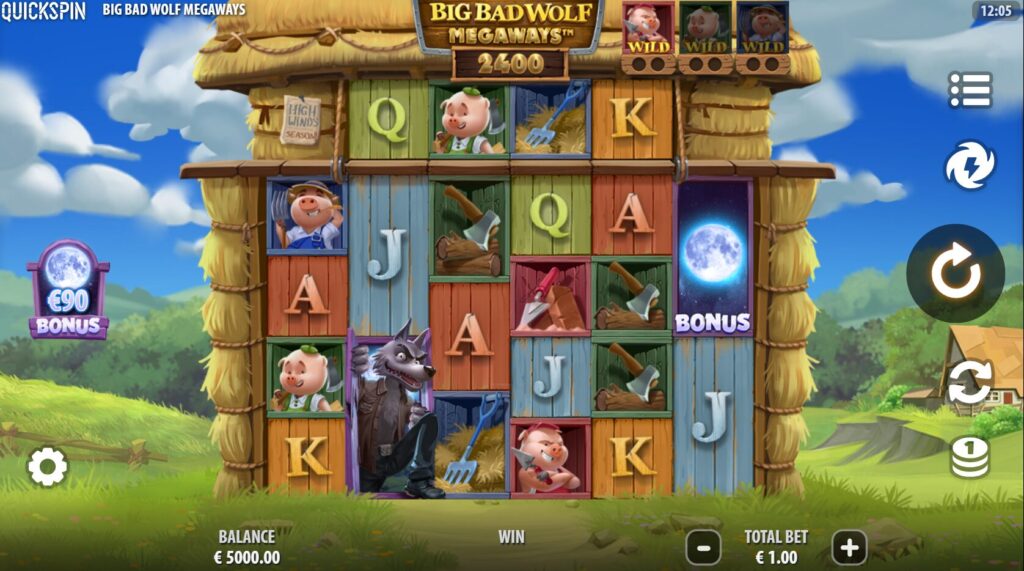 Big Bad Wolf Megaways - Base Game