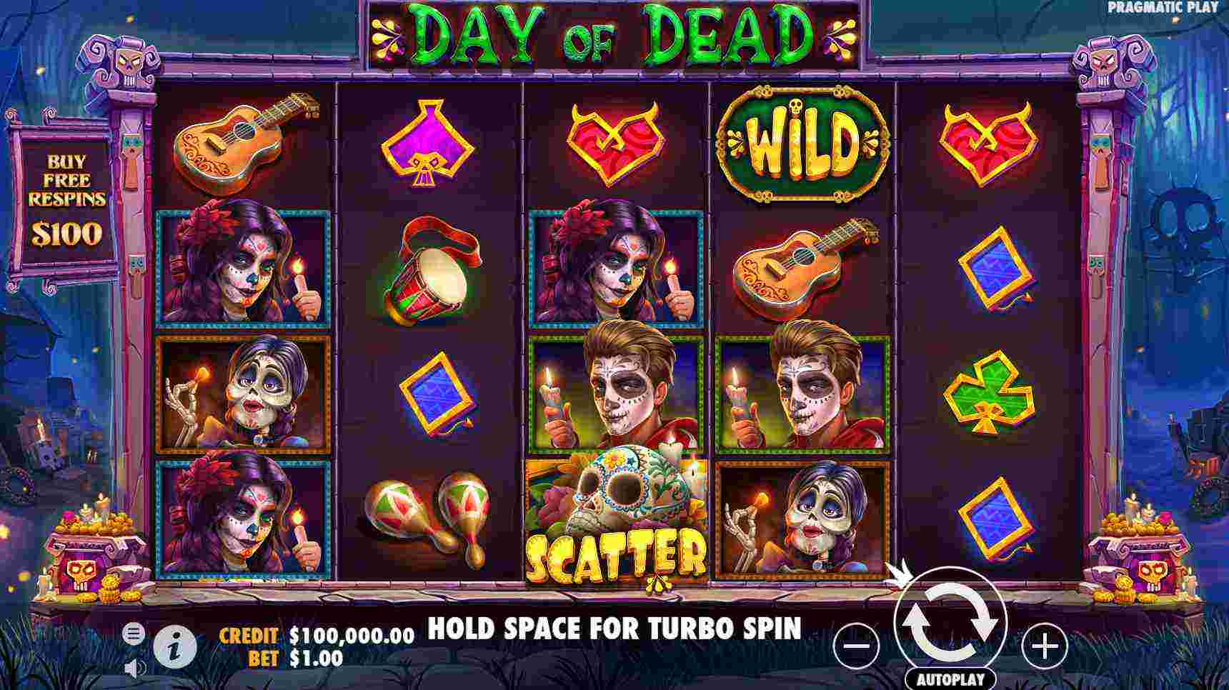 Day of Dead Slot Base Game
