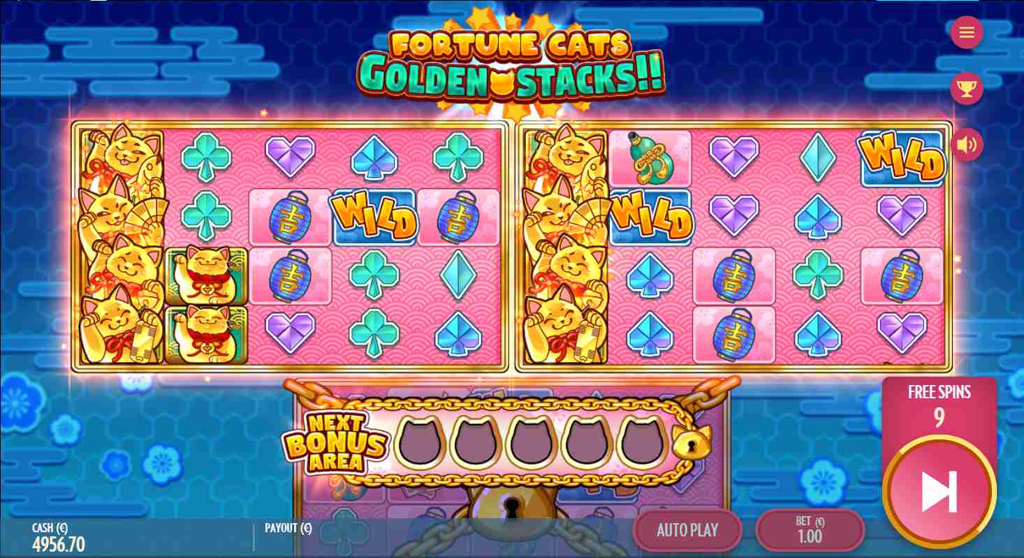 Fortune Cats Golden Stacks Free Spins