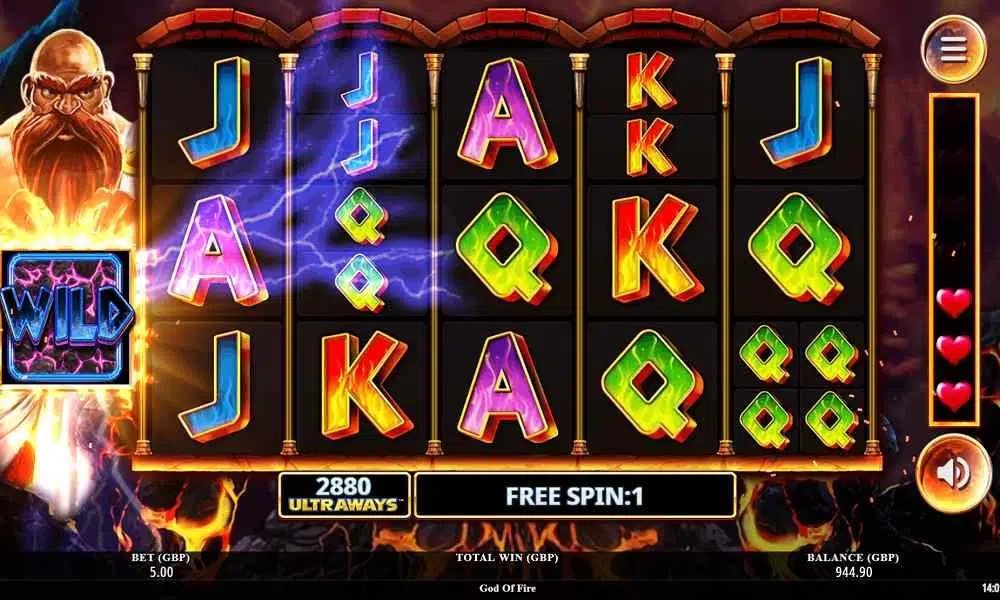 God of Fire Slot Free Spins