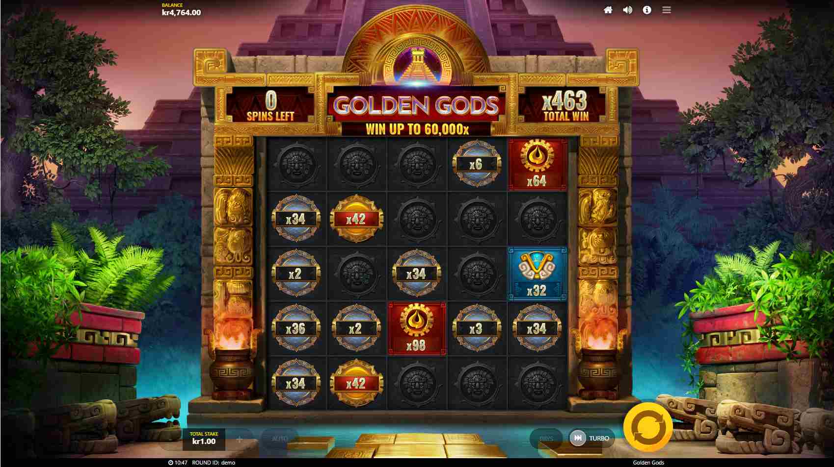 Golden Gods Free Spins