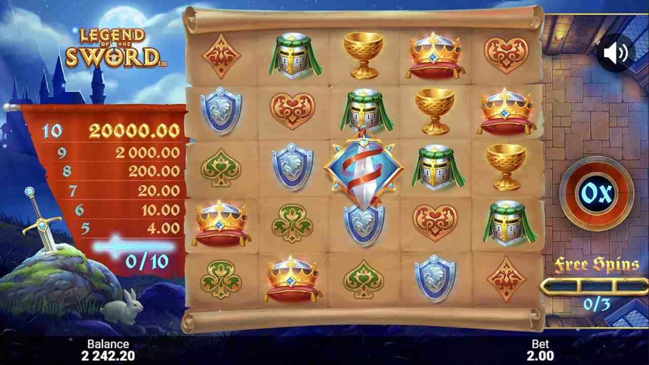 Legend of the Sword Free Spins