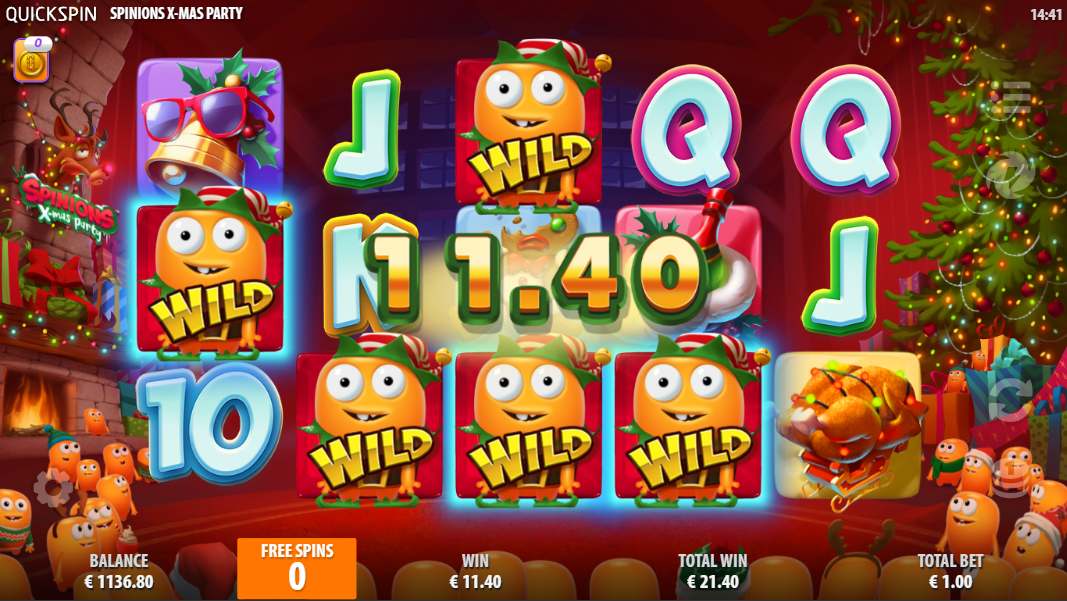 Spinions Xmas Party Free Spins