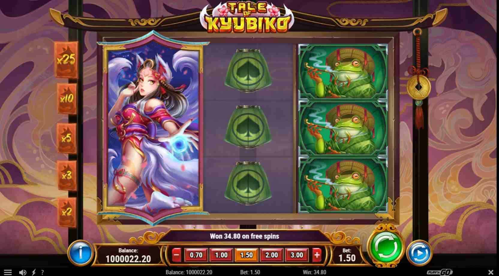 Tale of Kyubiko Free Spins