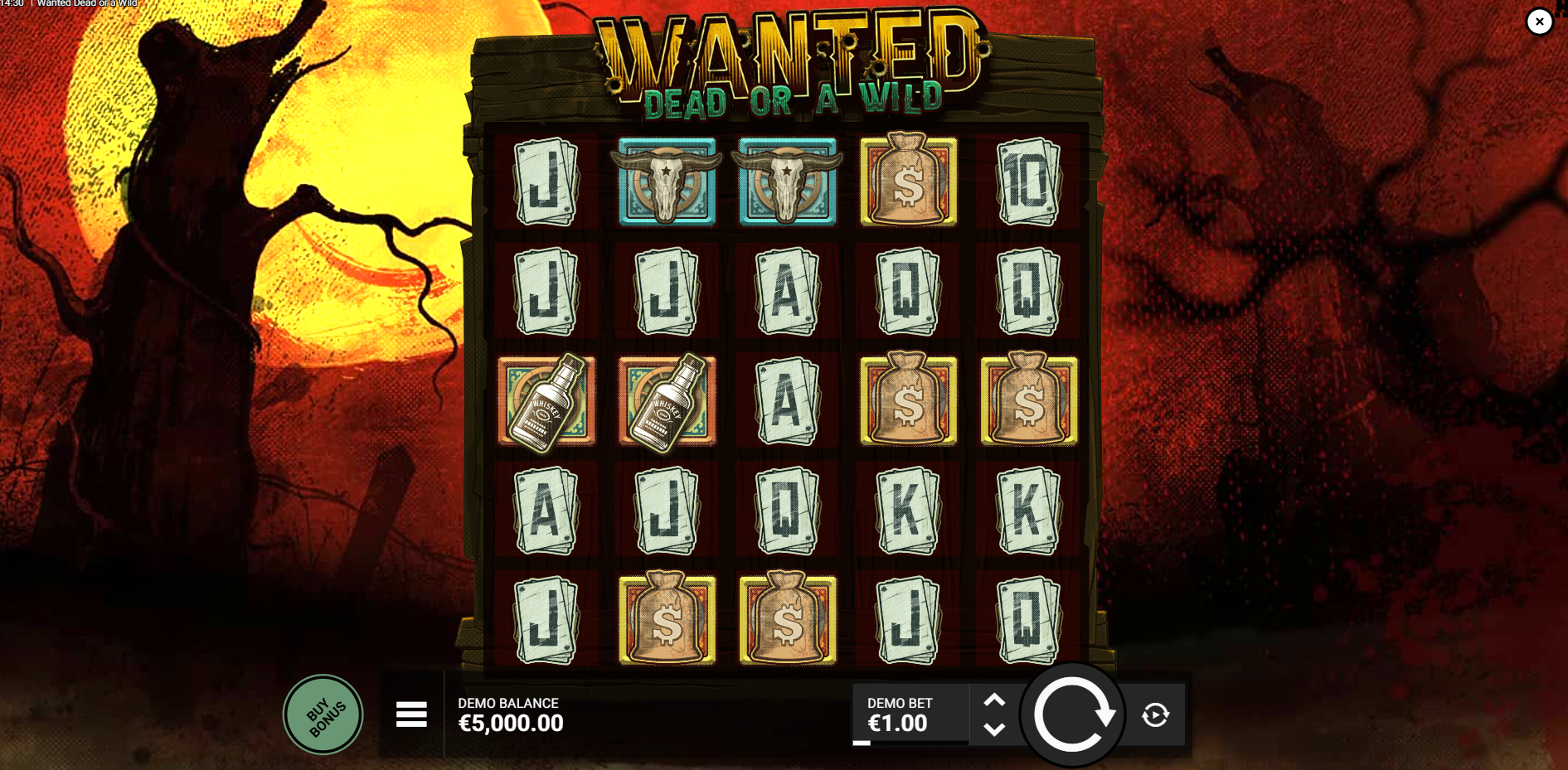 Wanted Dead or a Wild Base Game