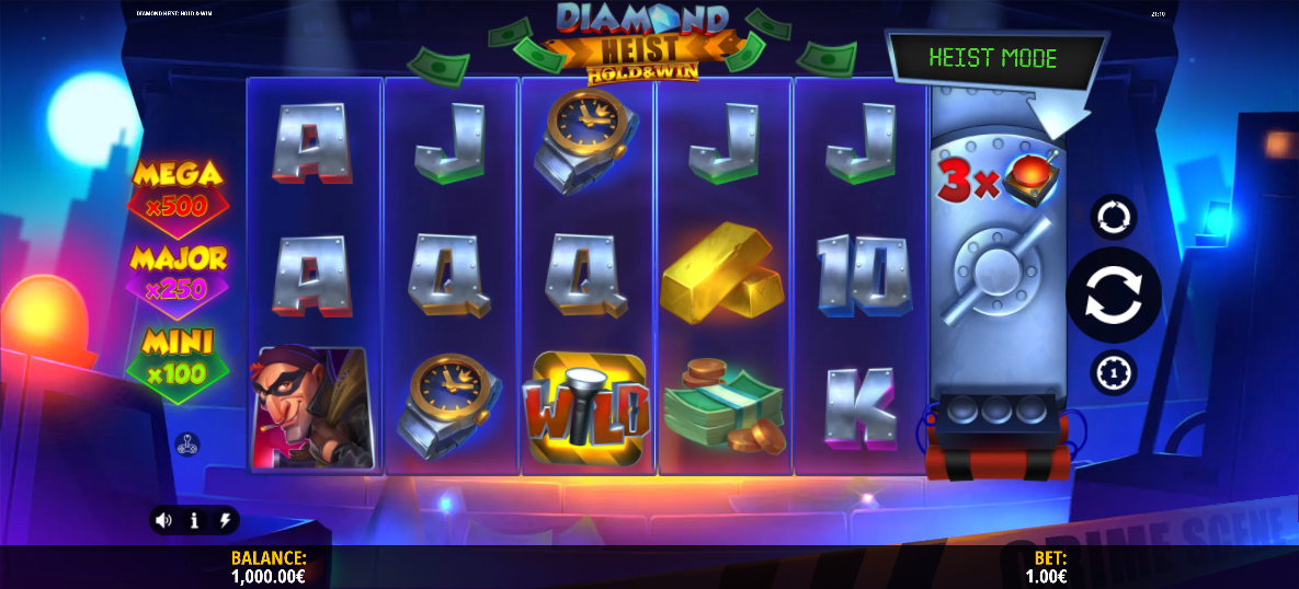 Diamond Heist: Hold & Win Base Game