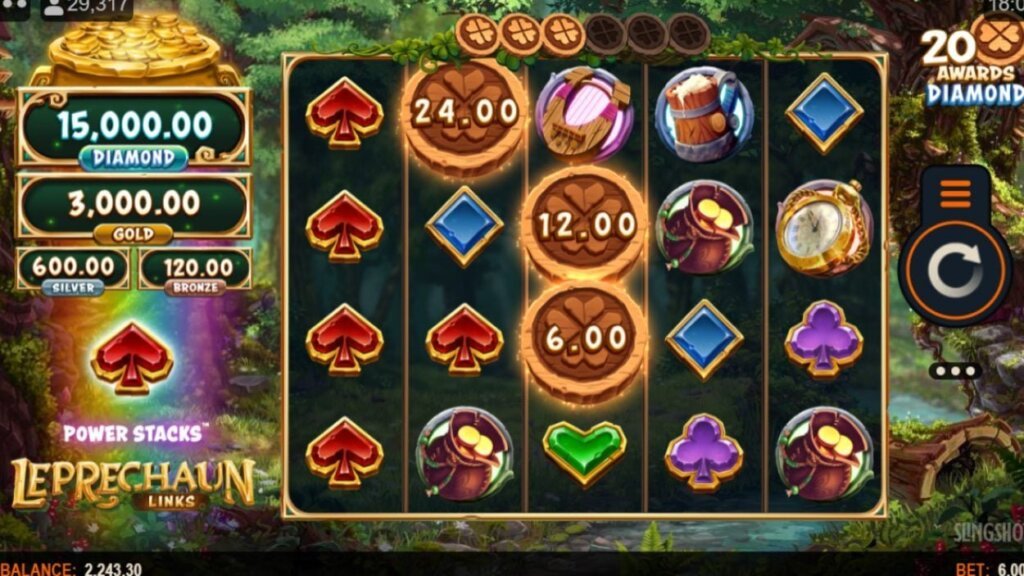 leprechaun links slot screenshot 1