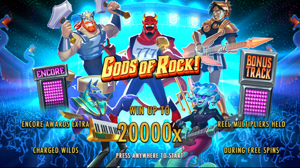 Gods of Rock Welcome Page