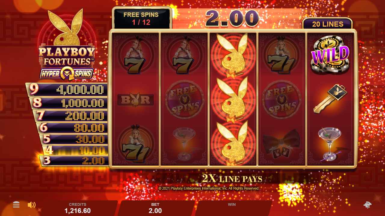 Playboy Fortunes Hyperspins Free Spins