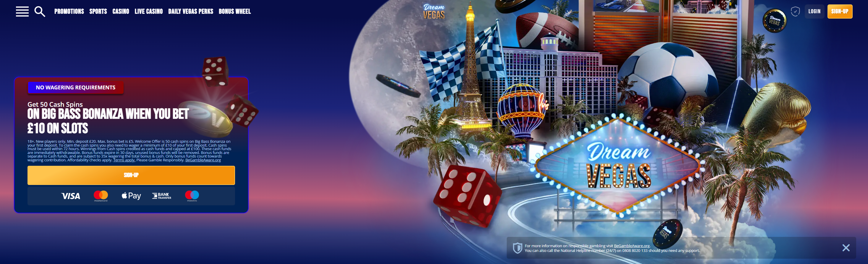 new dream vegas welcome offer