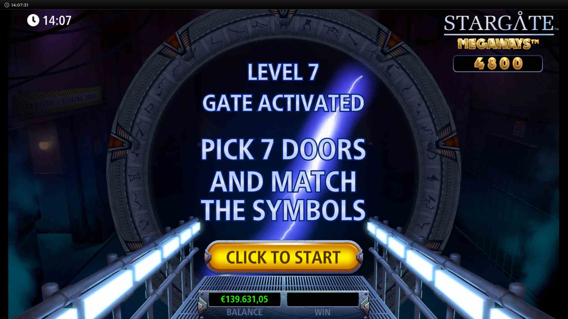 Stargate Megaways Free Spins