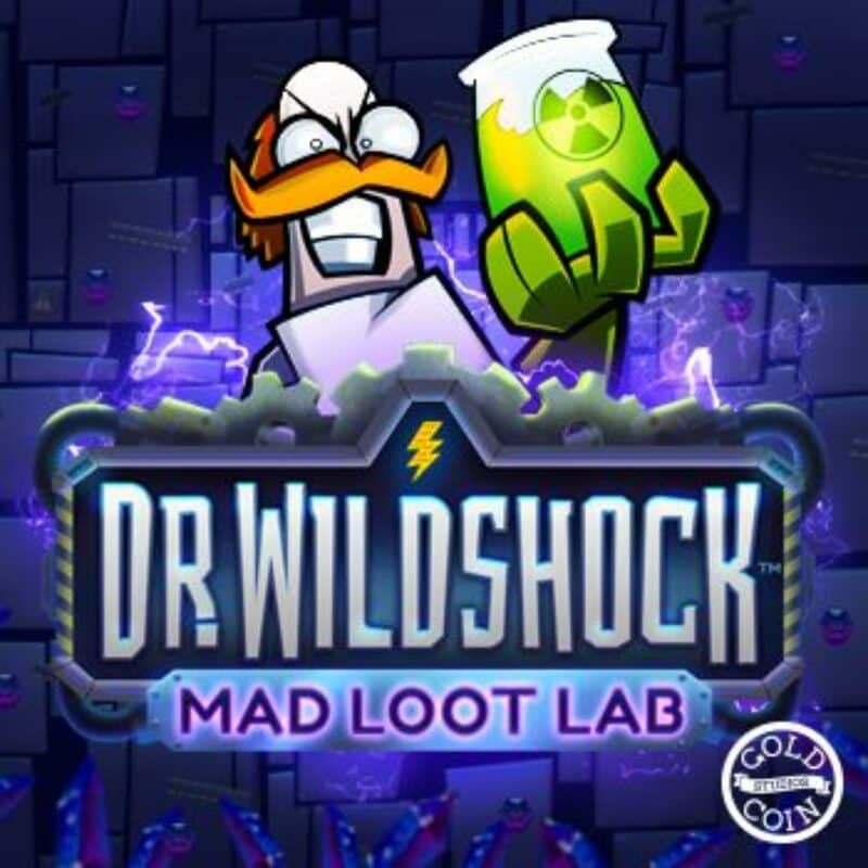 Dr Wildshock Mad Loot Lab Slot Logo