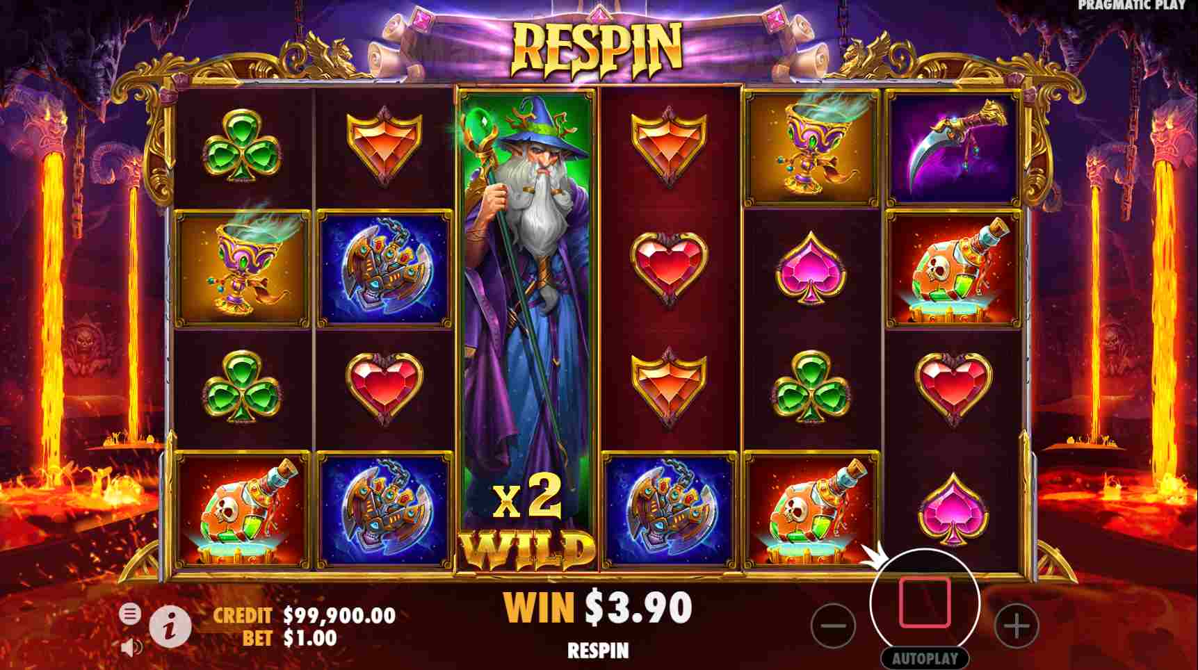 Magician's Secrets Expanding Wilds Free Spins