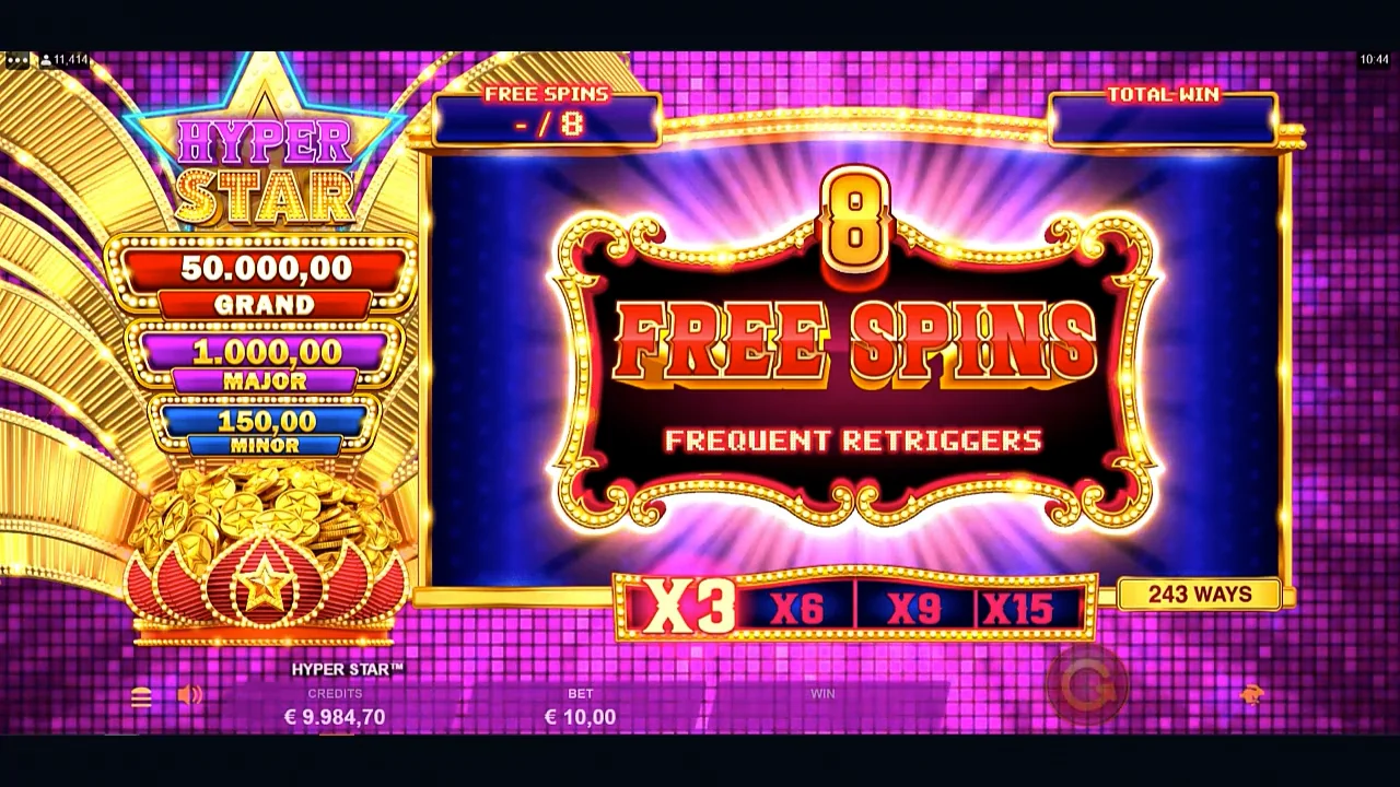 Hyper Star Free Spins